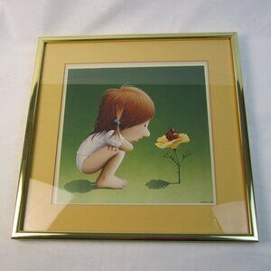 Vintage 1983 Michael Bedard "Insex” Funny Art Print Poster Lithograph Framed